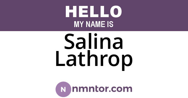 Salina Lathrop