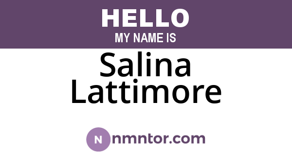 Salina Lattimore