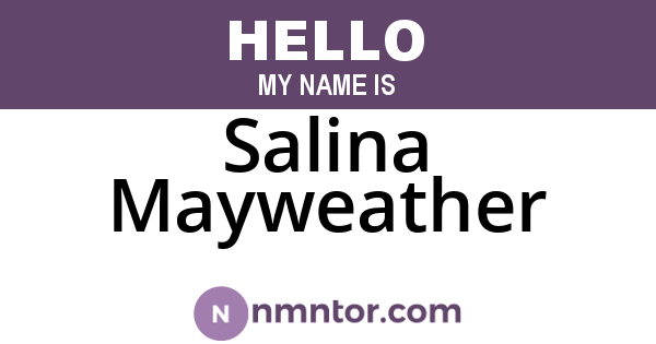 Salina Mayweather