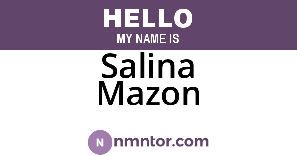 Salina Mazon