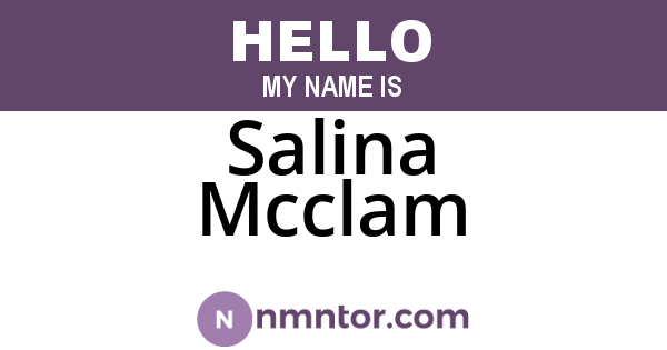 Salina Mcclam
