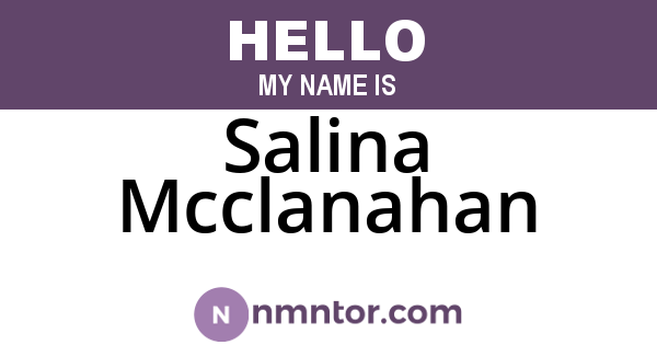 Salina Mcclanahan