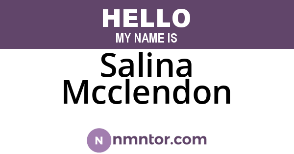 Salina Mcclendon