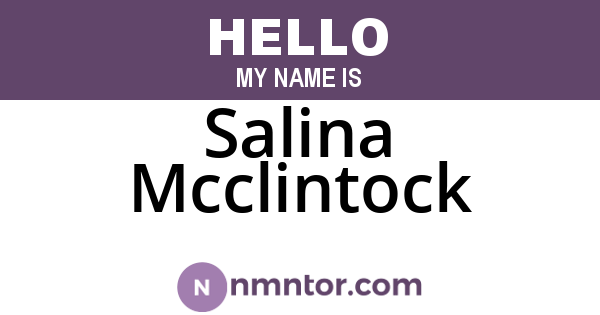 Salina Mcclintock