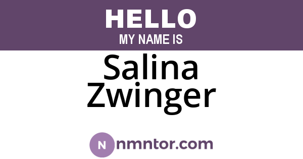 Salina Zwinger