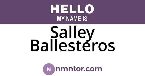 Salley Ballesteros