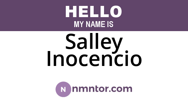 Salley Inocencio