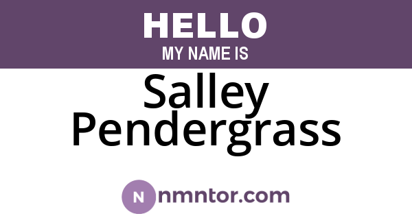Salley Pendergrass