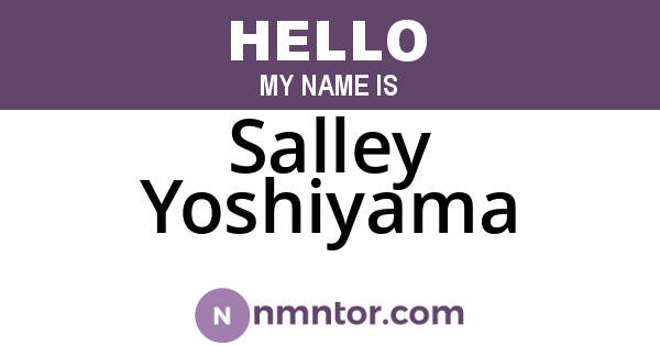 Salley Yoshiyama