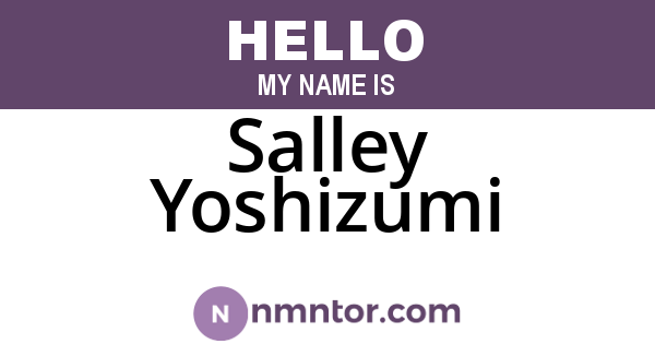 Salley Yoshizumi