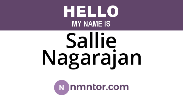 Sallie Nagarajan