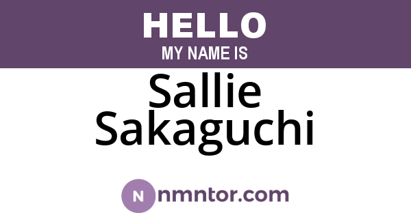 Sallie Sakaguchi