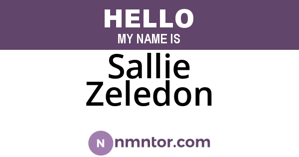 Sallie Zeledon