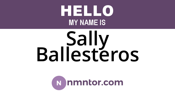 Sally Ballesteros
