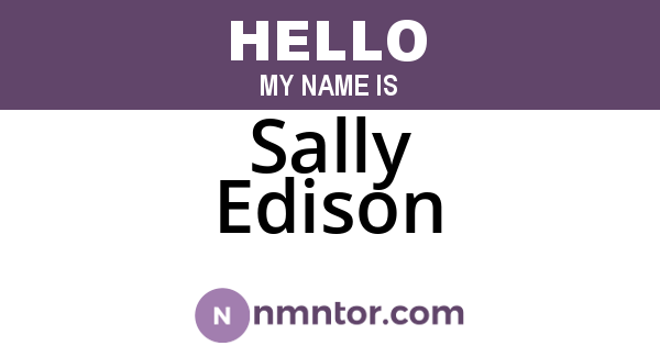 Sally Edison