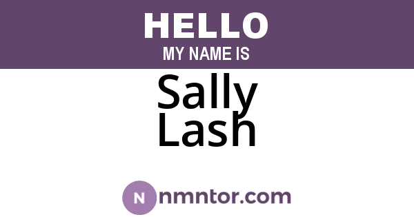 Sally Lash