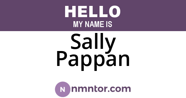 Sally Pappan