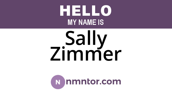 Sally Zimmer