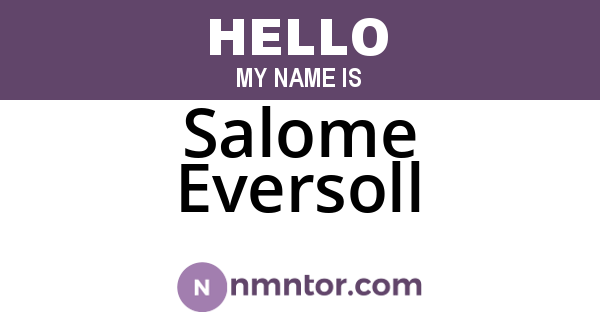 Salome Eversoll
