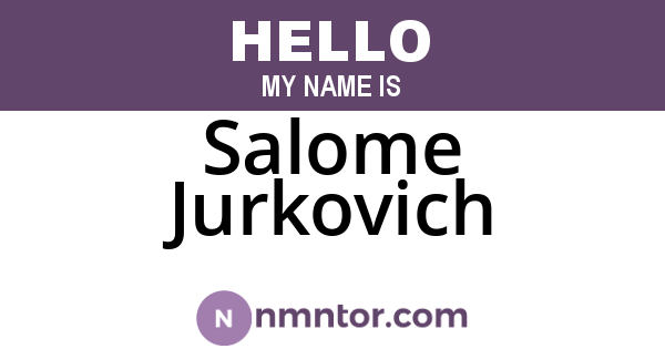 Salome Jurkovich