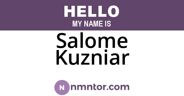 Salome Kuzniar