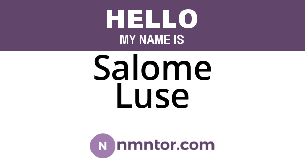 Salome Luse