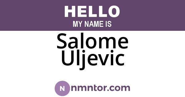 Salome Uljevic