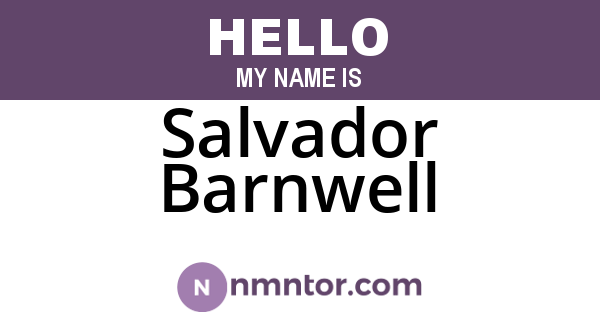 Salvador Barnwell