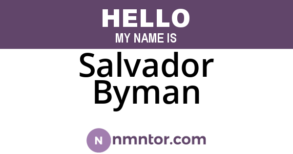 Salvador Byman