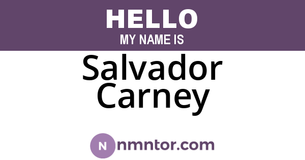 Salvador Carney