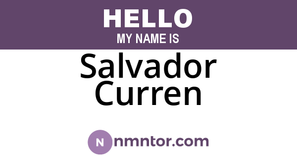 Salvador Curren