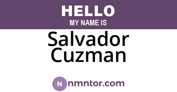 Salvador Cuzman