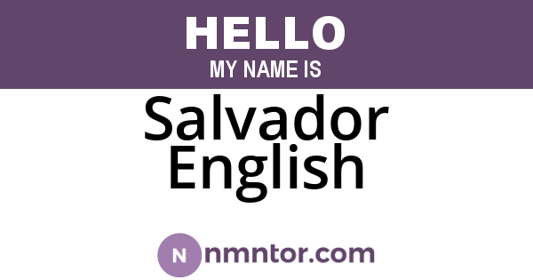 Salvador English
