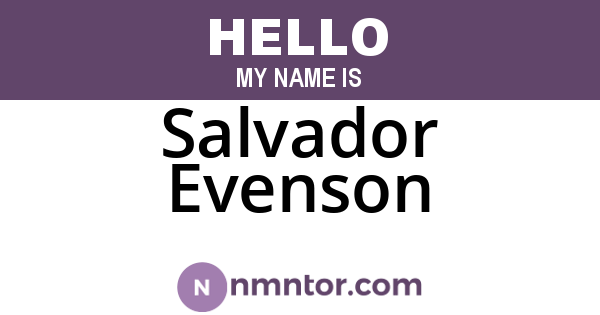 Salvador Evenson