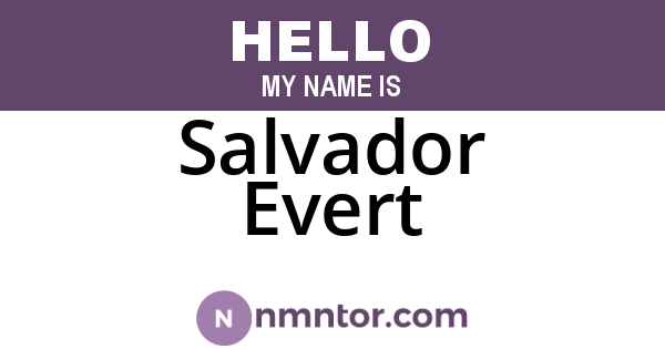 Salvador Evert