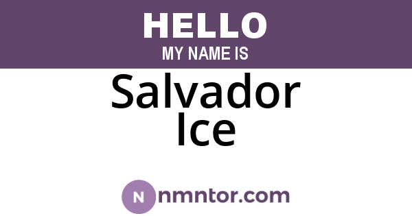 Salvador Ice
