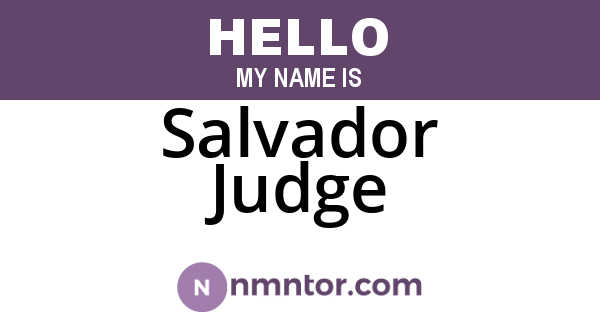 Salvador Judge