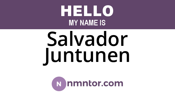 Salvador Juntunen