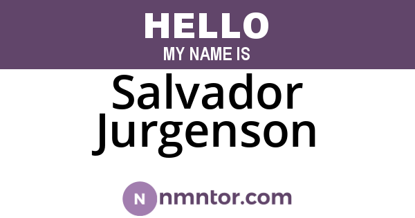 Salvador Jurgenson