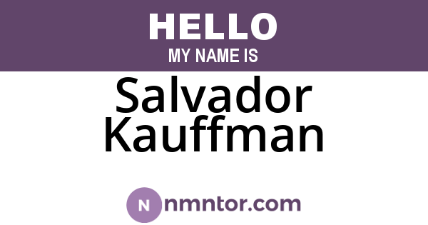 Salvador Kauffman