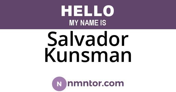 Salvador Kunsman