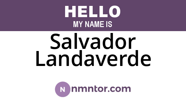 Salvador Landaverde