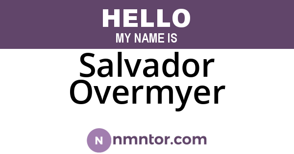 Salvador Overmyer