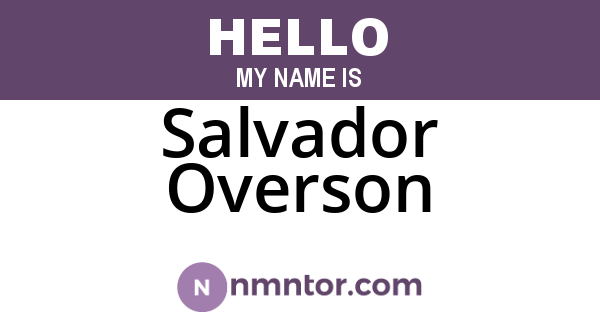 Salvador Overson