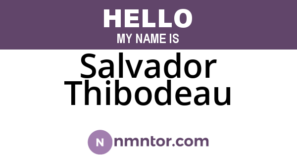 Salvador Thibodeau