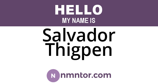 Salvador Thigpen