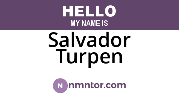 Salvador Turpen