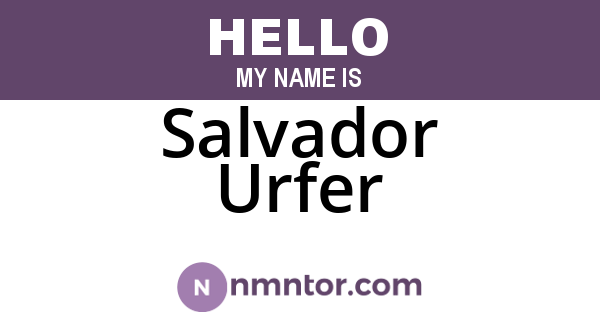 Salvador Urfer
