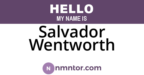 Salvador Wentworth