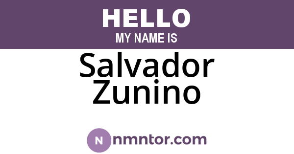 Salvador Zunino